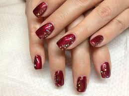 Red Side Sparkle Red Nails Fall Gel Nails Christmas Nails +353 (0)51 345 384 orders@shellacnails.eu.