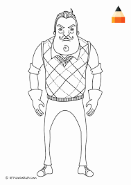 Hello Neighbor Coloring Page Elegant Coloring Page Hello Neighbour Coloring Pages Ricamo Disegni Disegni Da Colorare Disegni