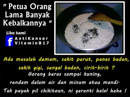 Infokanserpayudara Petua Cirit Birit Air Rebusan Beras Goreng Ajaib