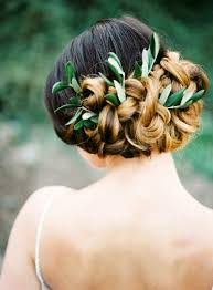 This is exactly what has happened to ombré hair. Twisted Updo Braided Ombre Wedding Hairstyle My Deer Flowers