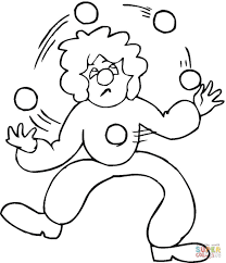 Desenho De Malabarista Para Colorir Desenhos Para Colorir E Imprimir Gratis