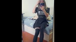 伪娘  朋克风烧鸡对镜打胶