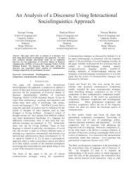 Master of business administration degrees are academic programs that are only awarded once students complete nearly seven years of study and hard work. Pdf An Analysis Of A Discourse Using Interactional Sociolinguistics Approach