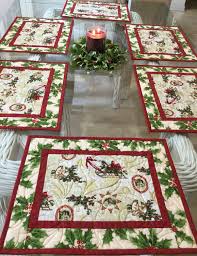 Holiday Placematsquilted Placemats Christmas Placemats Etsy Christmas Placemats Place Mats Quilted Christmas Table Runner