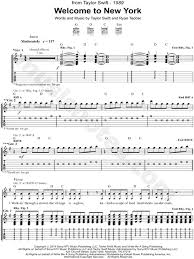 102,982 views, added to favorites 4,197 times. Taylor Swift Welcome To New York Guitar Tab In C Major Download Print Sku Mn0144719