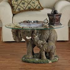 10 Seriously Cool Coffee Tables Page 5 Of 10 Roomandbath Elephant Home Decor Elephant Decor Glass Top Coffee Table