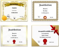 Free printable fill in certificates : Free Editable Certificate Template Customize Online Print At Home