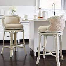 Sitting at the perfect height for kitchen counters, breakfast bars, and pub tables, this set of two 33 high bar stools is a stylish addition to any seating ensemble. Bali Woven Swivel Bar And Counter Stools Frontgate