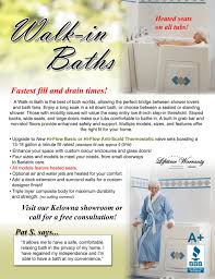 Like we´ve mentioned before, they were specially designed for people with any kind of disability because these people tend to lose their balance, for example when stepping into a tub. Walk In Tubs From Aquassure Accessible Baths Flyer