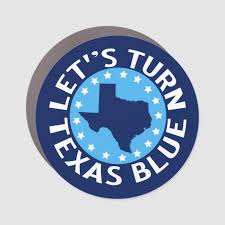 Let S Turn Texas Blue Car Magnet Zazzle Com In 2020 Blue Car Car Magnets Bumper Stickers