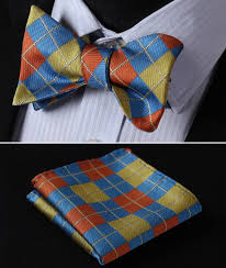 Fierce Bow Tie Set Men S Self Tied Bowties Yellow Light Blue Orange Silk Twenty Dollar Tie In 2020 Bow Tie Set Tie And Pocket Square Man Weave
