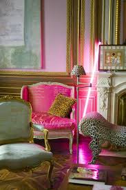 Panther Prints And Bright Colors Give A Funky Twist To Antique Furniture Salon Et Perpignan