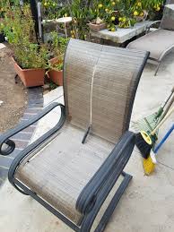 Replacing Fabric On A Sling Patio Chair Fun Diego Family Guide In 2020 Patio Chairs Redo Patio Chairs Patio Chairs Makeover