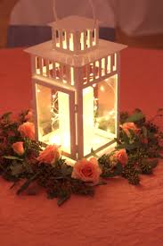 Coral And Navy Preppy Perfection Lantern Centerpiece Wedding White Lantern Centerpieces Lighted Centerpieces