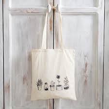 Cotton Canvas Tote Bag Cheap All Cactus Plants Black And White Etsy Cheap Bags Tote Bag Tote
