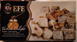 Turkish delight is made with citric acid, sugar, starch, food coloring and aroma. Turkish Delight Turk Lokumu Efe Sekerleme