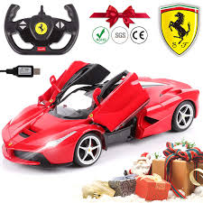 Ships from and sold by jnunez1025. Remote Control Car Toy Car For Kids Officially Licensed 1 14 Ferrari Electric Rechargeable Radio Controlled Car With Controller Head And Rear With Led Light Xmas Birthday Gifts For Boys Buy Online In Bosnia And Herzegovina At