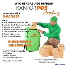 Tidak hanya ada satu dua atau tiga orang saja yang mencari kerja. Lowongan Kerja Kantor Pos Magelang Februari 2021