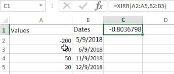 Excel Xirr Function Free Excel Tutorial