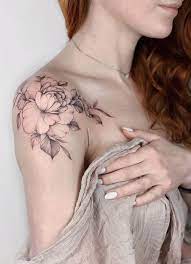 Shoulder tattoos, shoulder tattoo, shoulder tattoos designs, star, tribal, back, women, shoulder tattoos images, pain, men, awesome, shoulder tattoos ideas. 43 Beautiful Penoy Flower Tattoo Design Ideas For Fashion Woman Cool Shoulder Tattoos Mens Shoulder Tattoo Shoulder Tattoos For Women