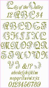 4 unique animations (7 including different angles) and (will be updated) txt characters. Lilyofthevalleyalphabet Lily Of The Valley Floral Font Mexican Embroidery Designs
