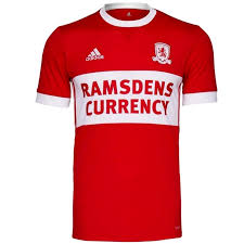 Der markante breite weiße streifen auf der brust. Middlesbrough Fc Home Fussball Trikot 2017 18 Adidas