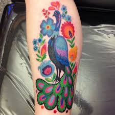 Birds Of A Feather New Vegas Bug Folk Art Tattoo By Gerra Marz Art Tattoo Art Inspired Tattoos Peacock Tattoo