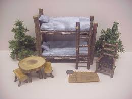 Interesting Rustic Dollhouse Miniature Bunkbed Dollhouse Furniture Sets Dollhouse Furniture Miniature Dollhouse Furniture