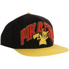 Pokemon Pikachu Snapback Ball Cap Hot Topic Ball Cap Pokemon Pikachu Snapback