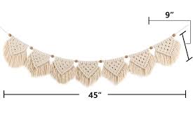 It can also be as wild as you want it to be. 12 6 W X31 5 L Apartment Dorm Living Room Bedroom Decorative Wall Art Boho Chic Bohemian Wall Decor Timeyard Macrame Woven Wall Hanging Fringe Garland Banner 7 Flags Magazine Holders Home Decor Accents