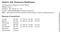 La perspective d'emploi avec un taux d'employabilité fort dans le secteur public mais également dans le secteur privé qui recrute des juristes de droit public (de l'ordre de 95%) est donc au cœur de l'organisation de la formation ; á… Horaires D Ouverture Centre Des Finances Publiques 53 Boulevard Marius Vivier Merle A Lyon