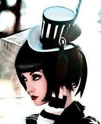 Black And White Striped Top Hat Striped Top Hat Mini Top Hat Steampunk Hat Top Hat