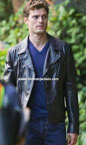 Pin On Fifty Shades Of Grey Jamie Dornan Black Leather Jacket