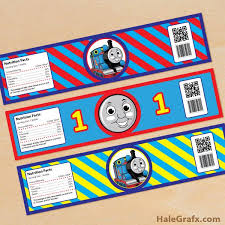 Free Thomas The Train Birthday Printables Free Printable Thomas The Tank Engine Water Bottle Labels Thomas The Train Party Thomas Birthday Parties Thomas The Train Birthday Party