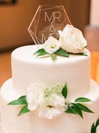 Geometric Wedding Cake Topper Clear Acrylic Personalized Cake Topper Names Clear Cake Topper Modern Wedding Cake Topper Item Hcp900 Modern Wedding Cake Toppers Geometric Wedding Cakes Geometric Cake Topper
