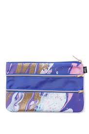 Double Archer Pencil Case Marble Print Gold Cute Pencil Case Pencil Case Cute Pencil Pouches