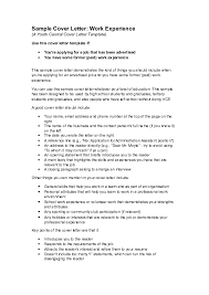 Esl efl asp business english classes example letter and guide to writing cover letters for job interviews to be included with the resume or cv a key part of almost any job application is a cover letter. Doc Red0 Sample Cover Letter Work Experience A Youth Central Cover Letter Template Godfrey Gibson F Waru Academia Edu