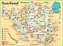 Campus map of saarbrücken campus. Saarland Tourist Map Saarland Tourist Map Map