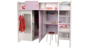 Parisot Yasmin Kinderhochbett Mit Schreibtisch Schrank Podestbett Hochbett Testsieger Loft Bed Kid Beds High Sleeper Bed