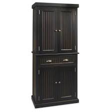 Home Styles Nantucket Pantry Black Distressed Finish Lowes Com Freestanding Pantry Wish It Came In Other Finishes Home Styles Pantry Cabinet Black Food