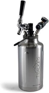 Hola elige tu dirección hogar y cocina. Buy Trailkeg Half Gallon Package Stainless Steel Growler For Beer Vacuum Insulated Double Wall Design Chrome Tap And Dual Stage Co2 Regulator Keeps Drinks Perfectly Cold And Carbonated