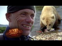 Grizzly Bear Steals Fish From The End Of Jeremy's Fishing Line!