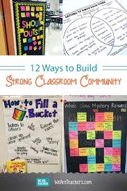 12 Ways To Build Strong Classroom Community With Students Classroom Community Classroom Community Building Activities Building Classroom Community