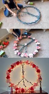 Buy products such as kess ice hoop, iridescent hula hoop for kids and adults at walmart and save. Diy Hula Hoop Peace Sign Wall Decor This Is So Rad Adding A Few Light Up Flowers Around The Brim Would Really Mak Hippie Crafts Party Lights Diy Hippie House