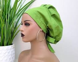 Autism Awareness Scrub Hat: Puzzle Print Bouffant, Adjustable Toggle