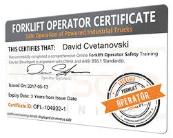How to get a free forklift license. Forklift Operator Certificate Web Forklift Training Safety Training Forklift