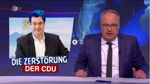 Der bayerische ministerpräsident sorgt mit einem neuen bild für lacher. Heute Show Die Zerstorung Markus Soders Stern De