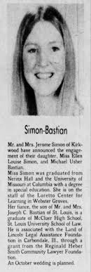 1974 Ellen Simon engagement announcement