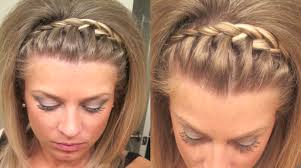 Pin By Brittany Plunk On Hair Braided Headband Short Hair Braids For Short Hair Hair Looks