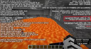 Minecraft addons, maps & tutorials! Just A Friendly Reminder That When You Find A Lava Pool Before You Change It Into Obsidian Look All Over The Pool And Check Targeted Block On The Right You May Be